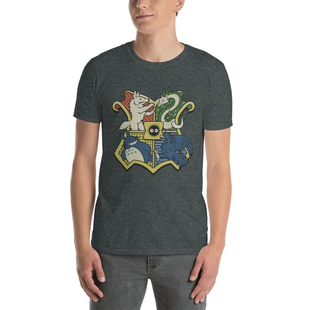 Studio Ghibli Characters As Hogwarts House T Shirt Unisex - Image 3