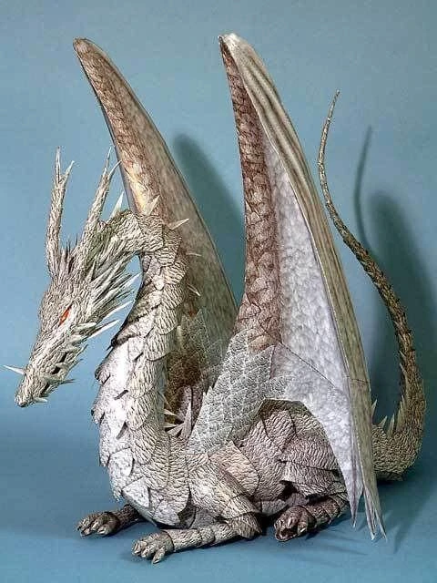 Tales From Earthsea 3D Dragon Paper Model - Image 2
