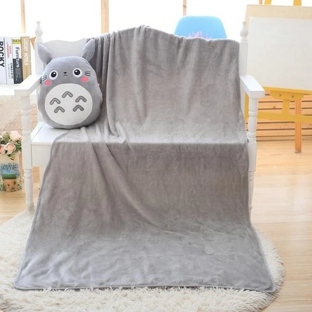 My Neighbor Totoro Hand Warmer Plush Pillow With Grey Blanket - Image 3