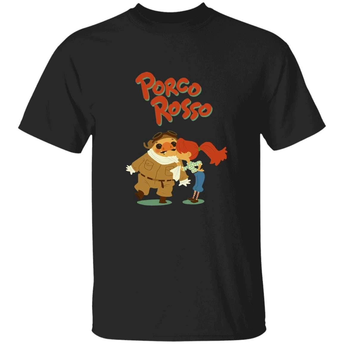 Porco Rosso – The Kiss T Shirt - Image 3