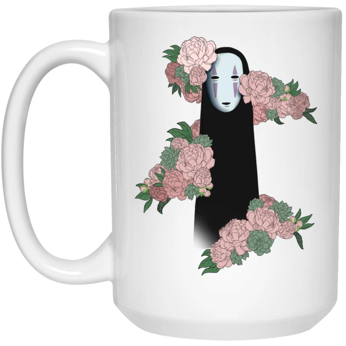 Spirited Away – Kaonashi By The Flowers Style 2 Mug - Image 2