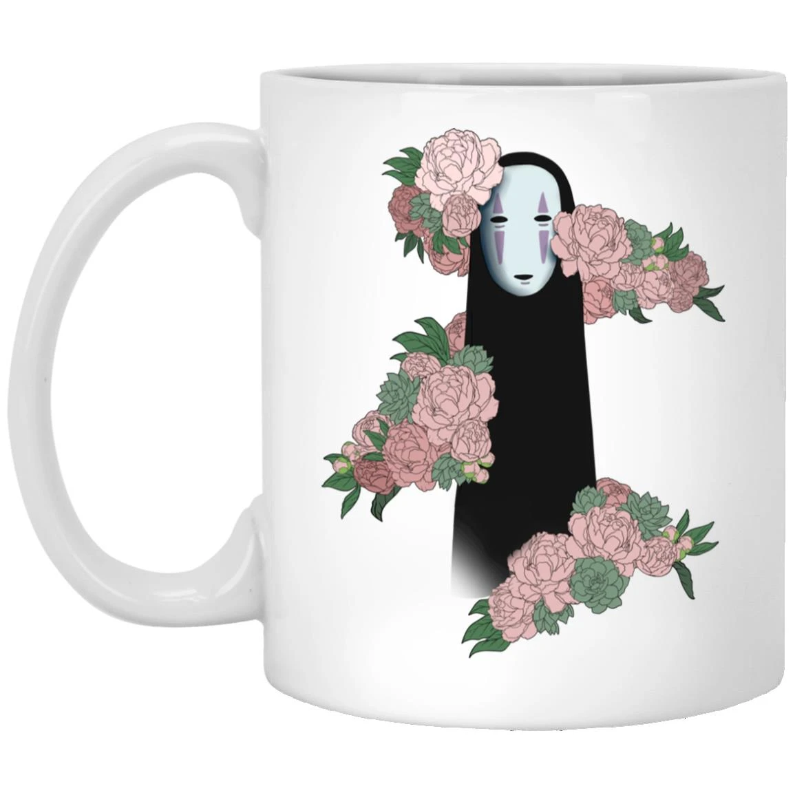 Spirited Away – Kaonashi By The Flowers Style 2 Mug - Image 3