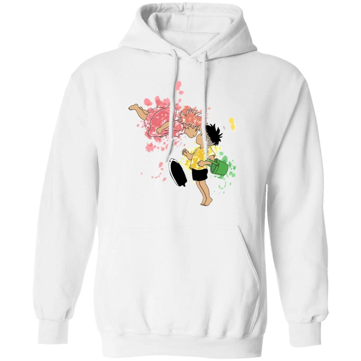 Ponyo And Sosuke Colorful Hoodie Unisex - Image 18