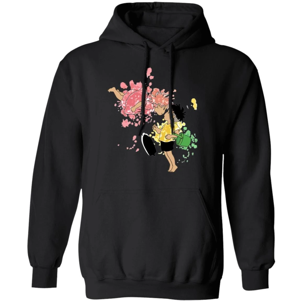 Ponyo And Sosuke Colorful Hoodie Unisex - Image 3