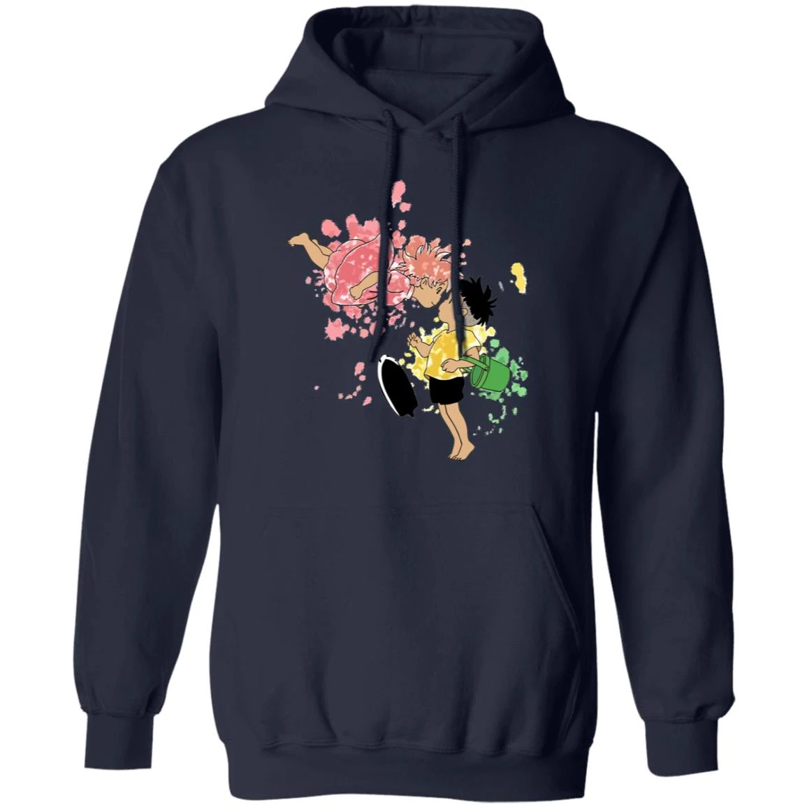 Ponyo And Sosuke Colorful Hoodie Unisex - Image 15