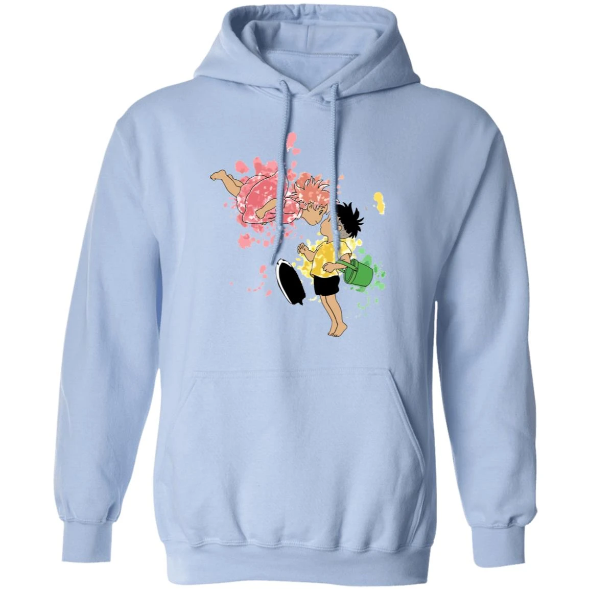 Ponyo And Sosuke Colorful Hoodie Unisex - Image 12