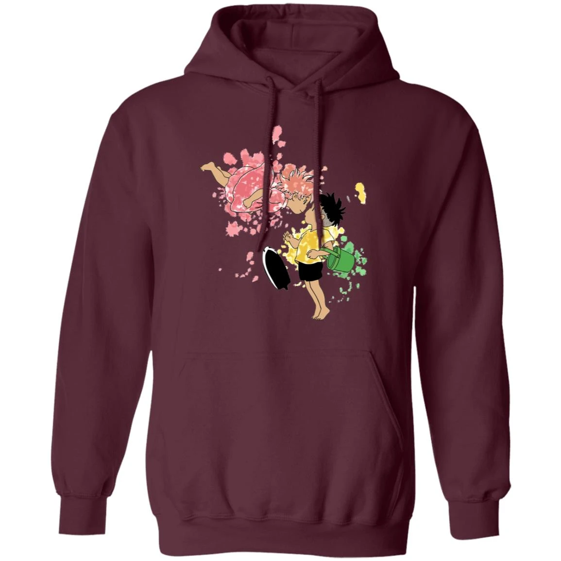 Ponyo And Sosuke Colorful Hoodie Unisex - Image 8