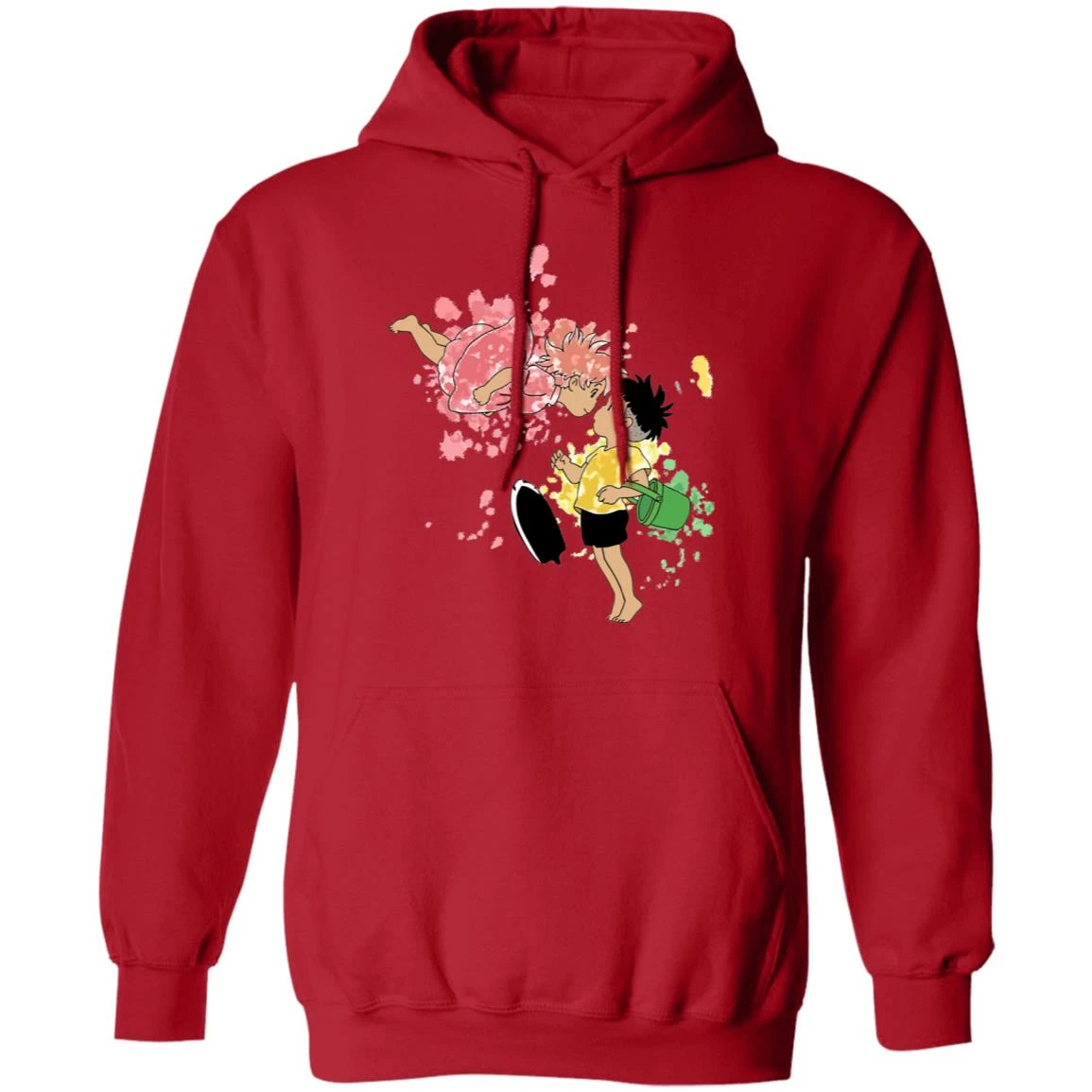 Ponyo And Sosuke Colorful Hoodie Unisex - Image 16