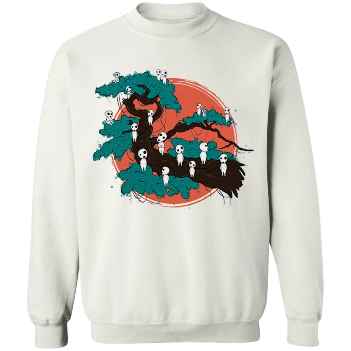 Tree Spirits By The Red Moon Sweatshirt - Image 2