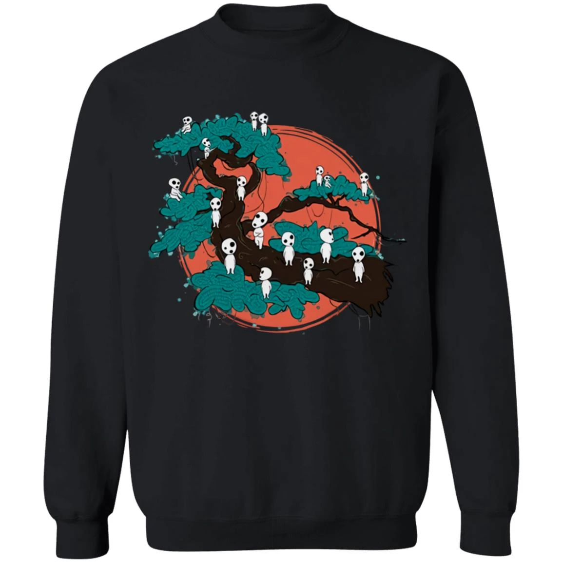 Tree Spirits By The Red Moon Sweatshirt - Image 3