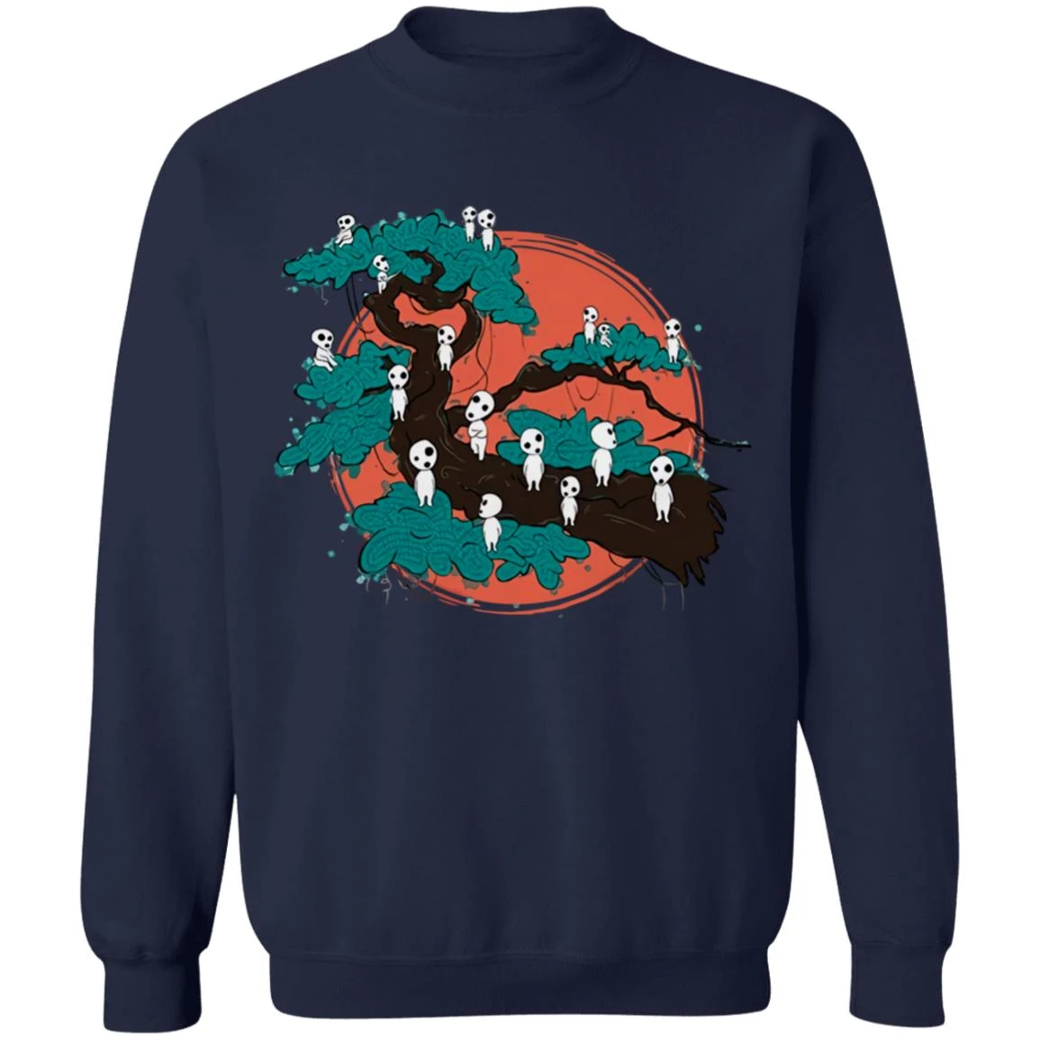 Tree Spirits By The Red Moon Sweatshirt - Image 5