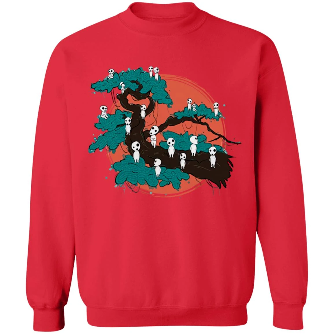 Tree Spirits By The Red Moon Sweatshirt - Image 16