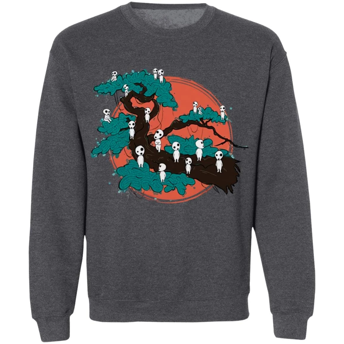 Tree Spirits By The Red Moon Sweatshirt - Image 7