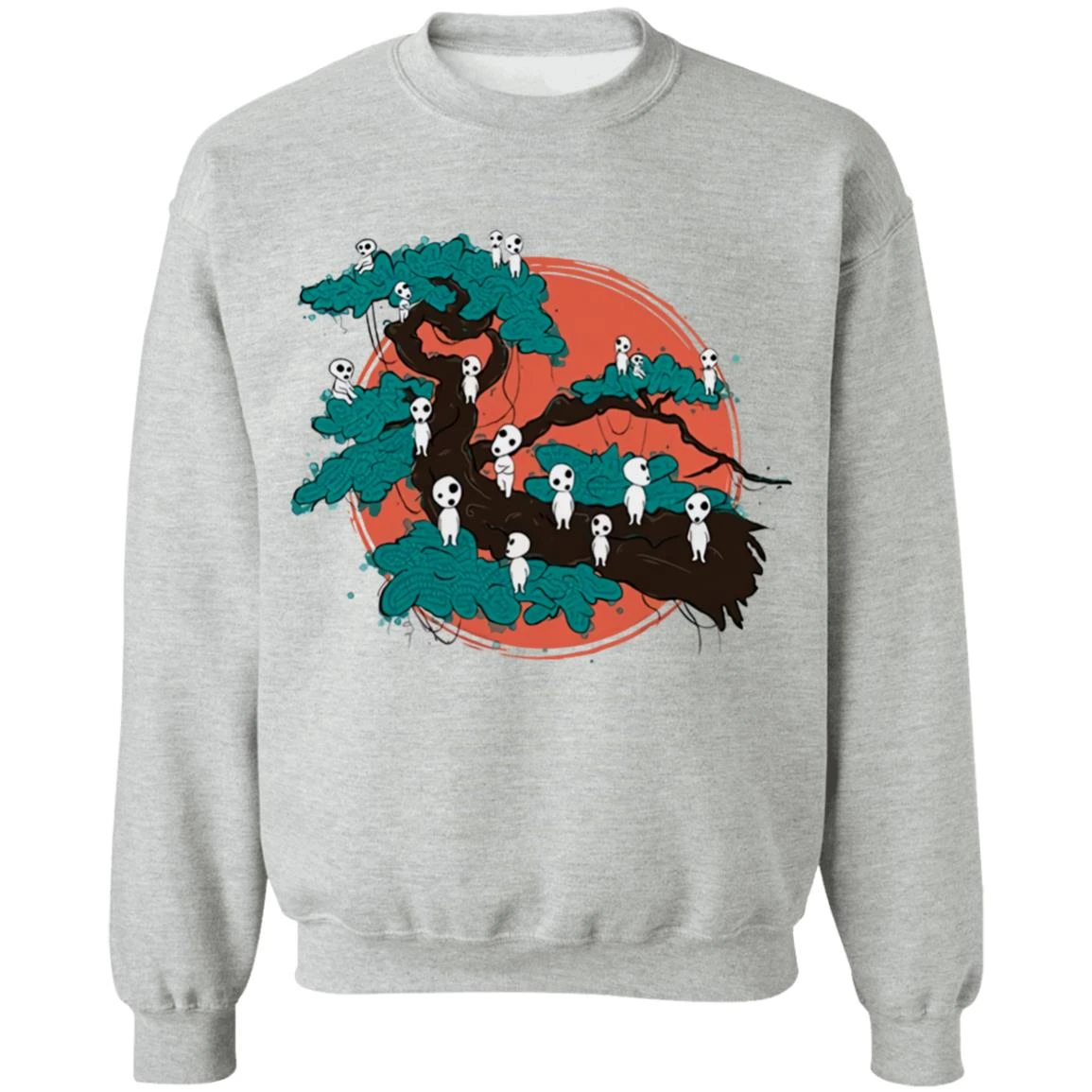 Tree Spirits By The Red Moon Sweatshirt - Image 17