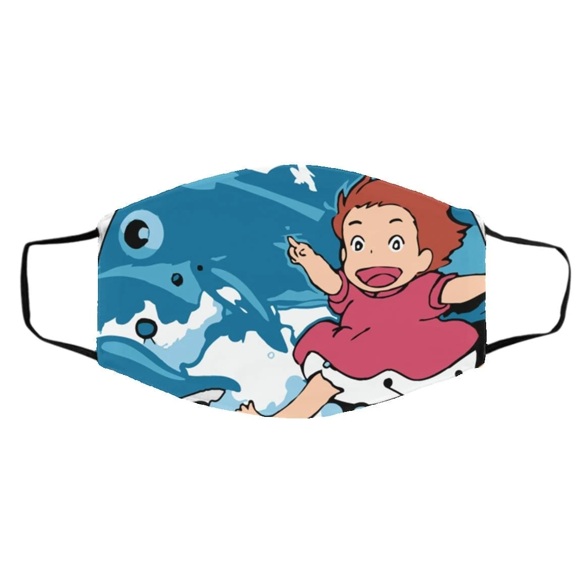 Ghibli Studio Ponyo On The Waves Face Mask