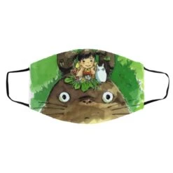 My Neighbor Totoro & Mei Water Color Art Face Mask