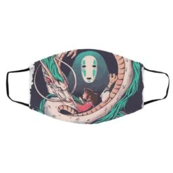 Spirited Away – Haku Dragon With Sen And No Face Face Mask