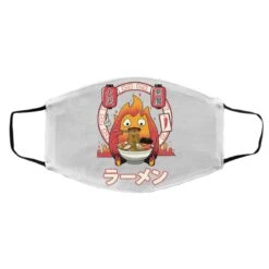 Howl’s Moving Castle – Calcifer Loves Ramen Face Mask