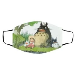 My Neighbor Totoro Picnic Fanart Face Mask