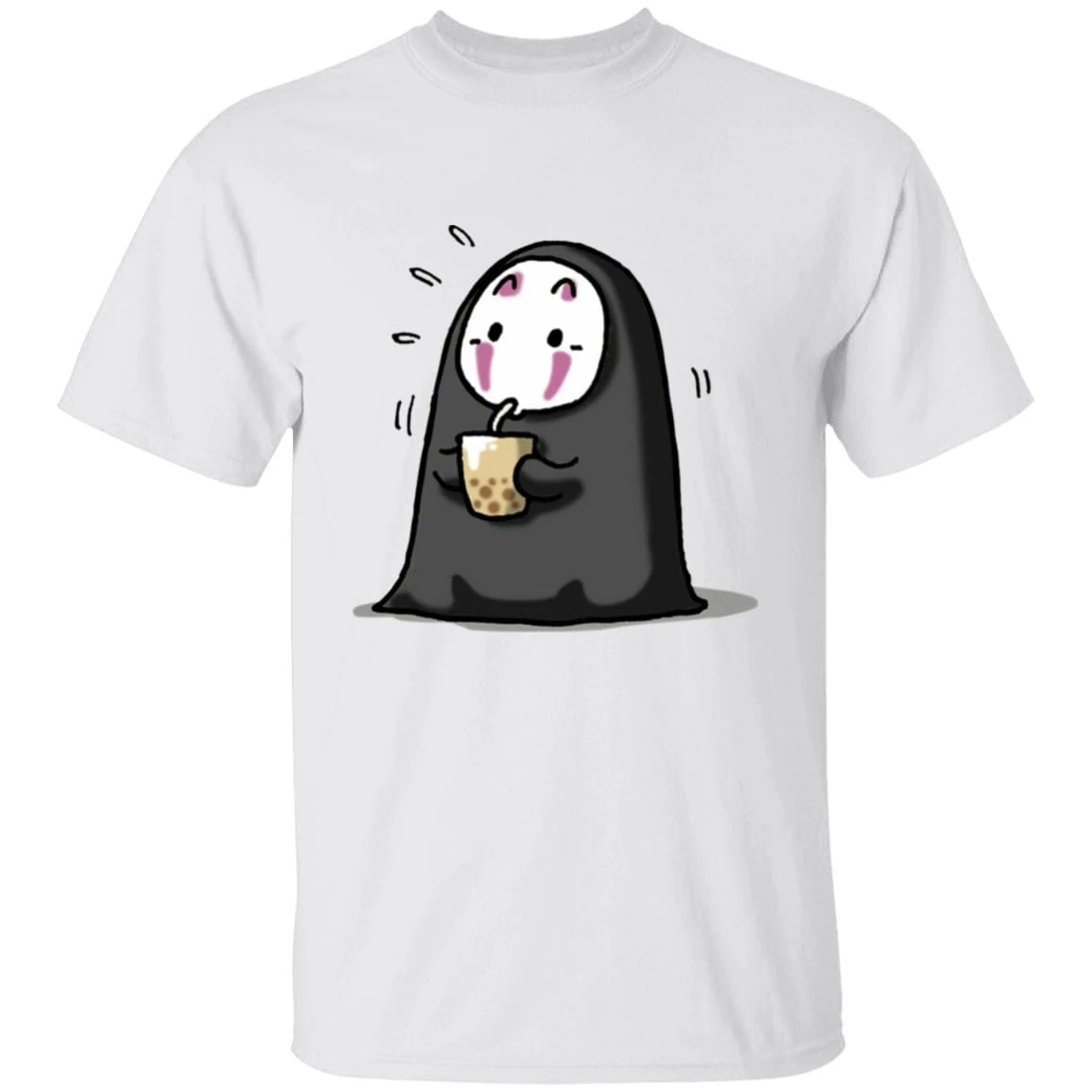 Kaonashi No Face Drinking Milk Tea T Shirt - Image 18