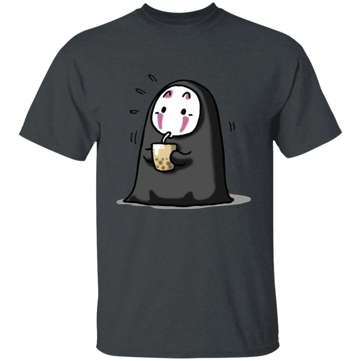 Kaonashi No Face Drinking Milk Tea T Shirt - Image 11