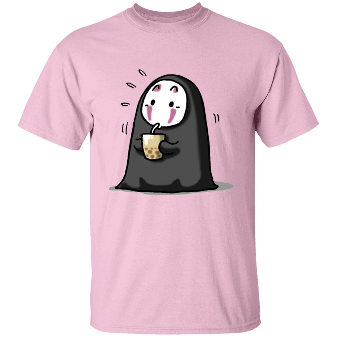 Kaonashi No Face Drinking Milk Tea T Shirt - Image 13
