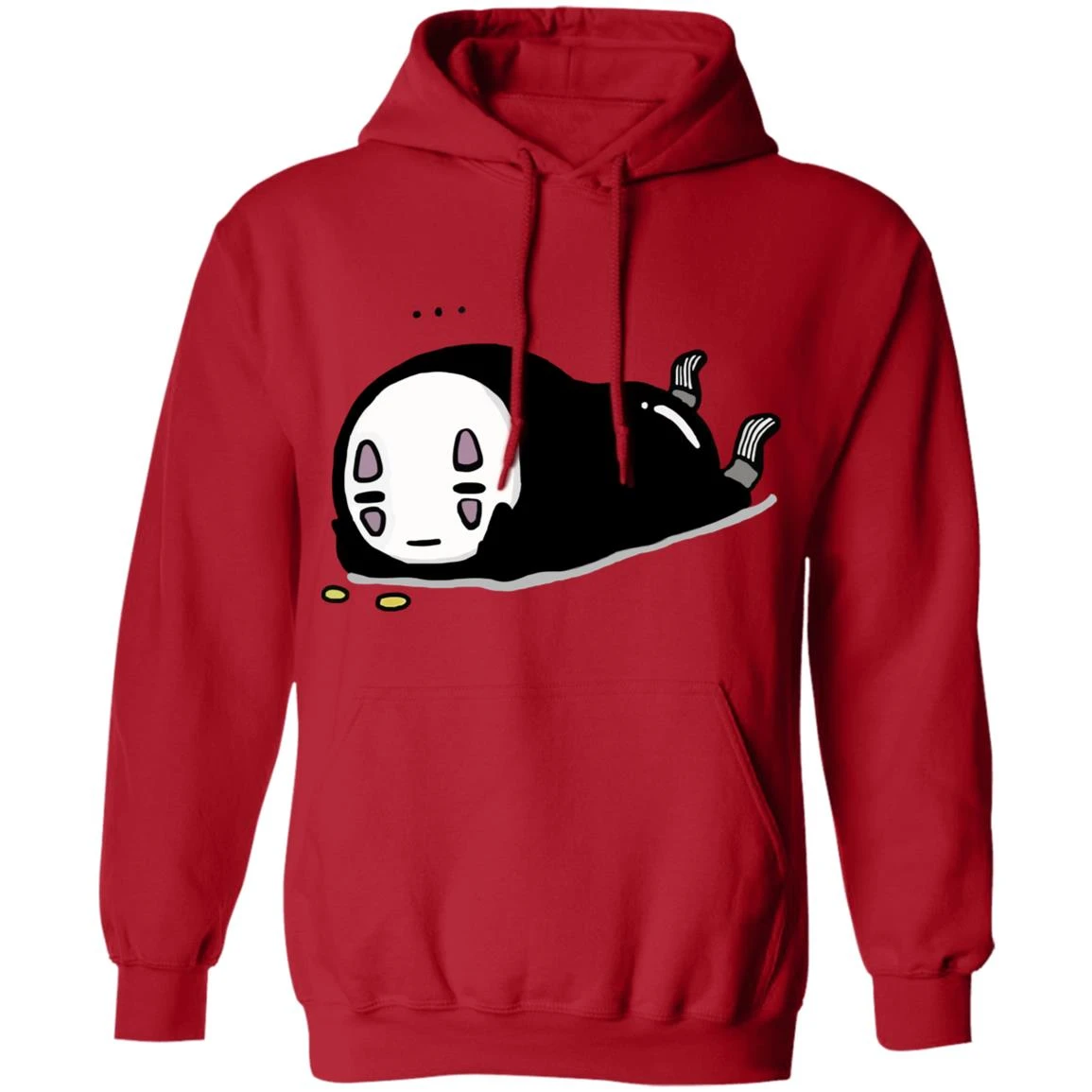 No Face Kaonashi Lying Hoodie - Image 9