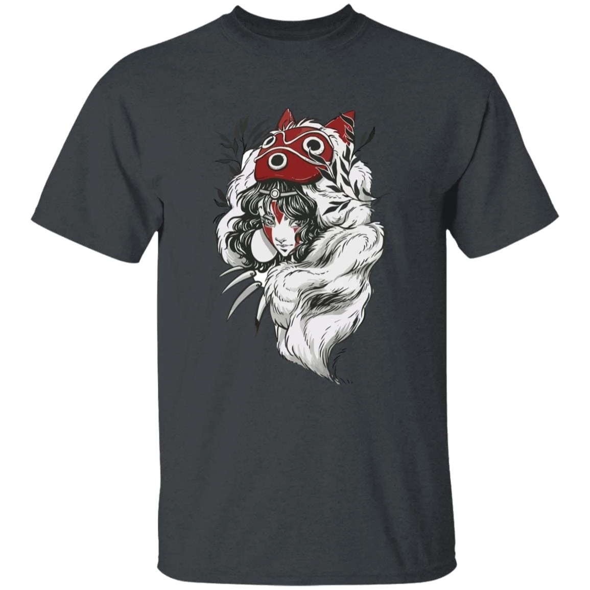 Princess Mononoke Black And White Fanart T Shirt - Image 4