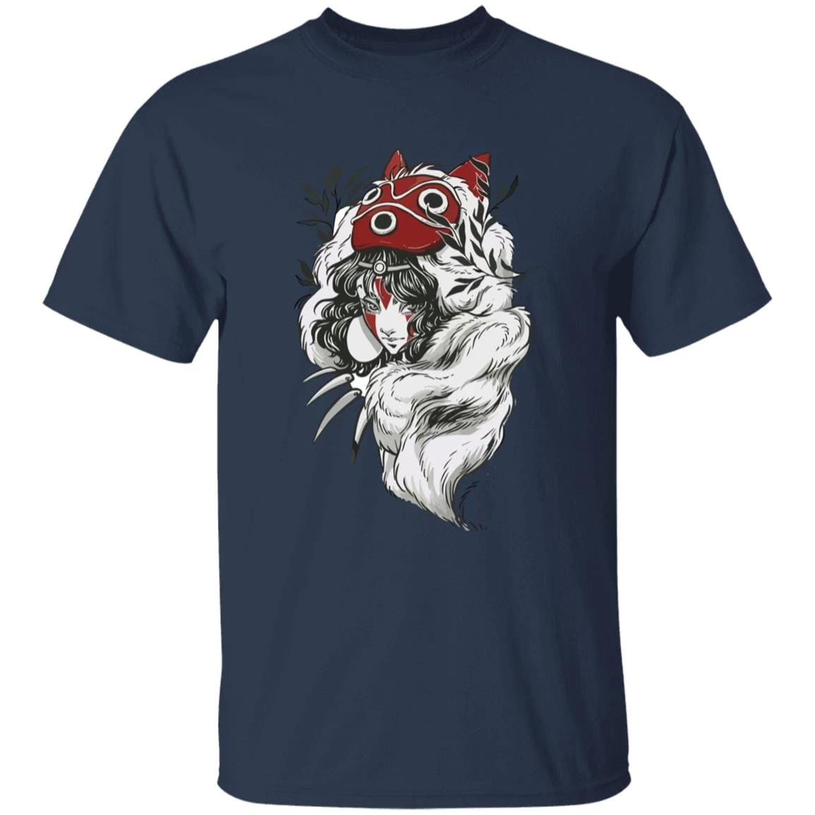 Princess Mononoke Black And White Fanart T Shirt - Image 15