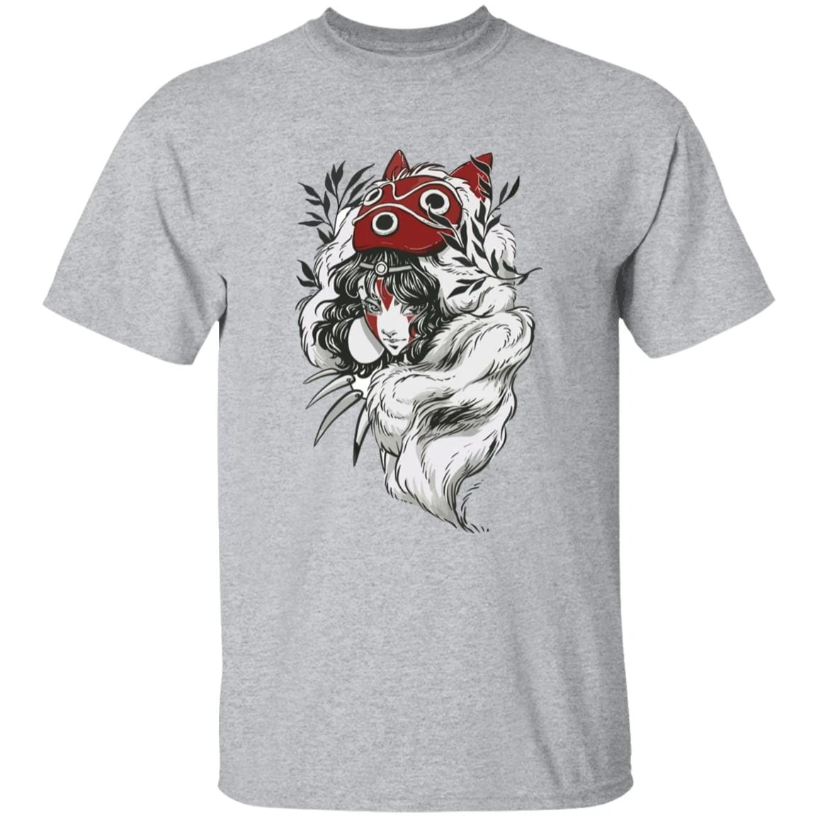 Princess Mononoke Black And White Fanart T Shirt - Image 17