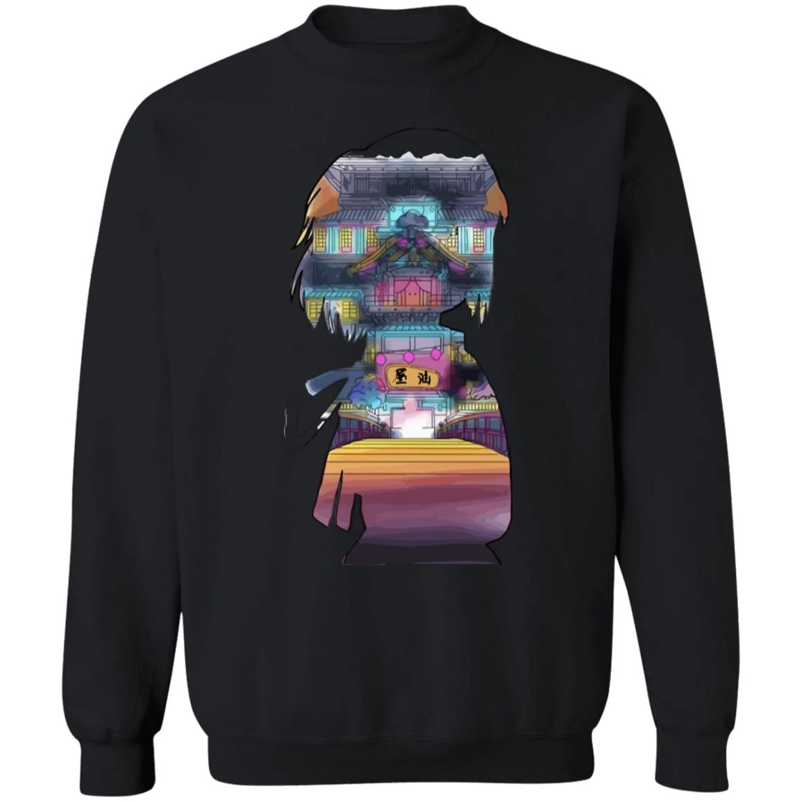 Spirited Away – Sen And The Bathhouse Cutout Colorful Sweatshirt - Image 11