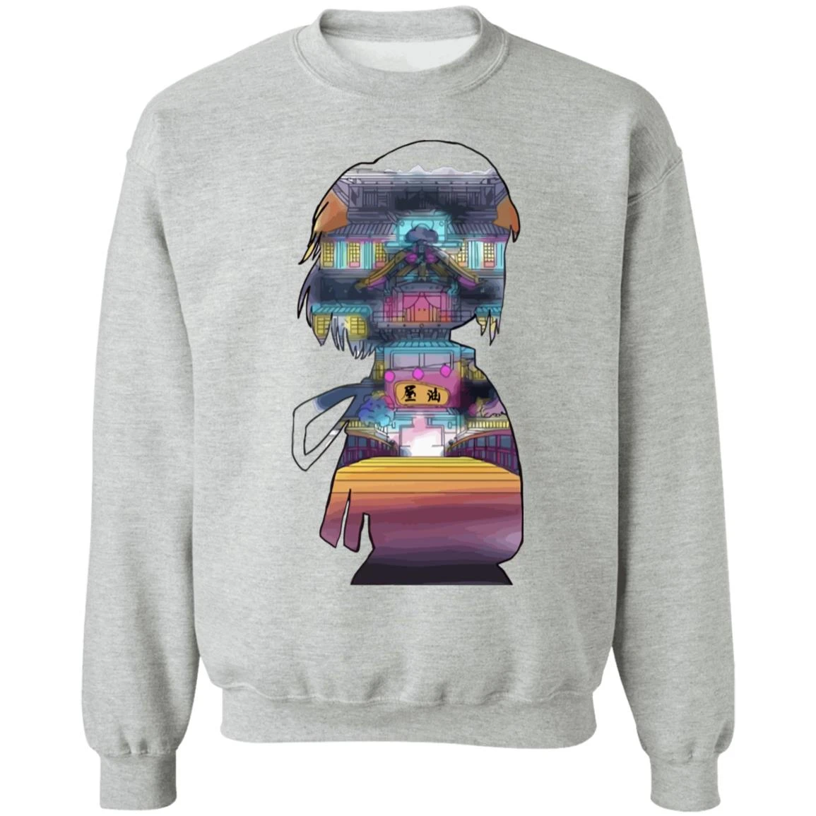 Spirited Away – Sen And The Bathhouse Cutout Colorful Sweatshirt - Image 9