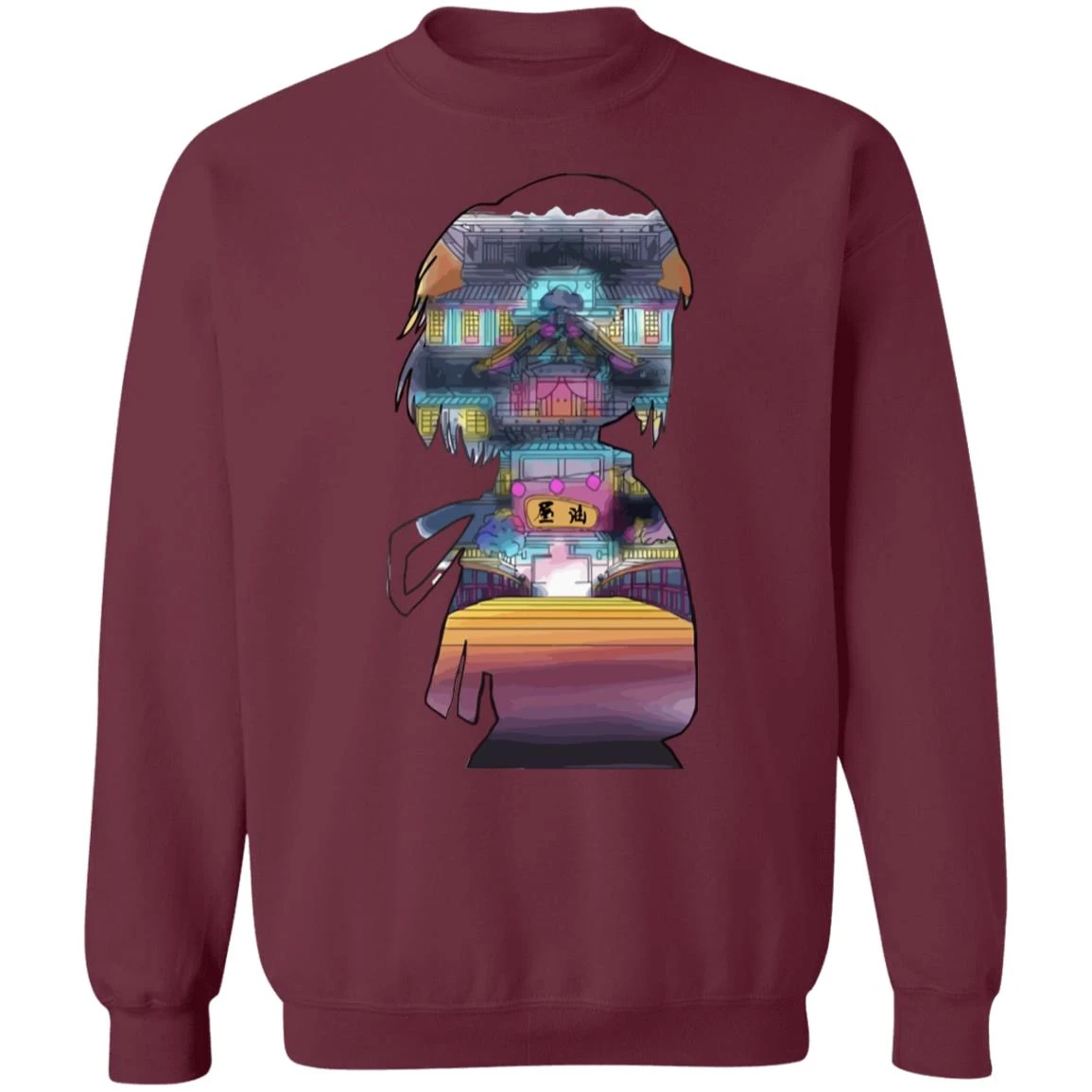 Spirited Away – Sen And The Bathhouse Cutout Colorful Sweatshirt - Image 12