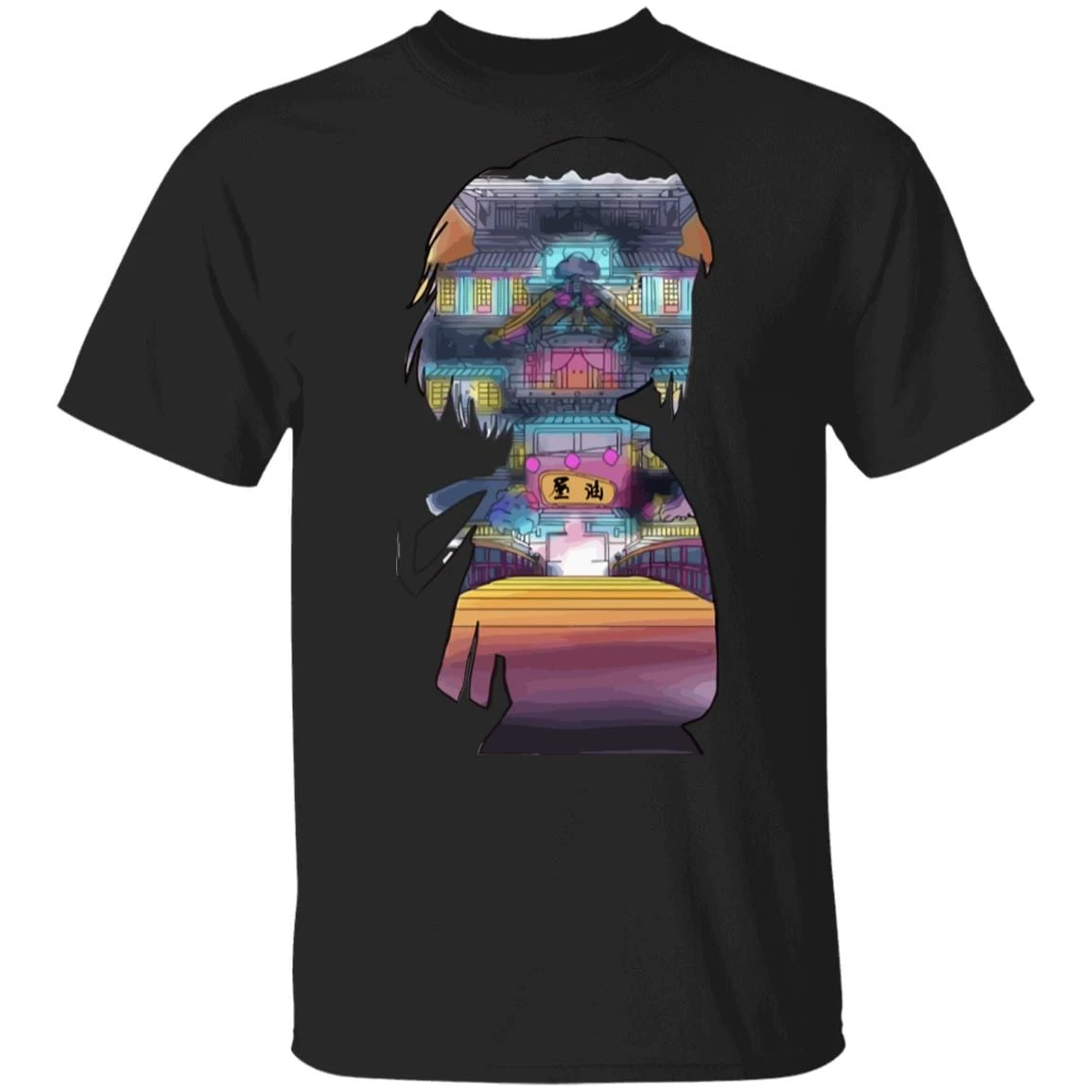 Spirited Away – Sen And The Bathhouse Cutout Colorful T Shirt - Image 11