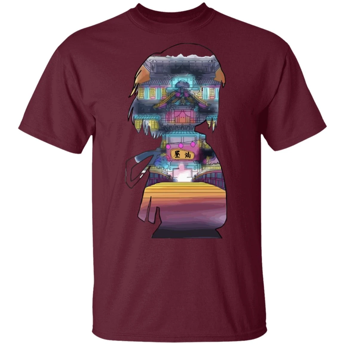 Spirited Away – Sen And The Bathhouse Cutout Colorful T Shirt - Image 5