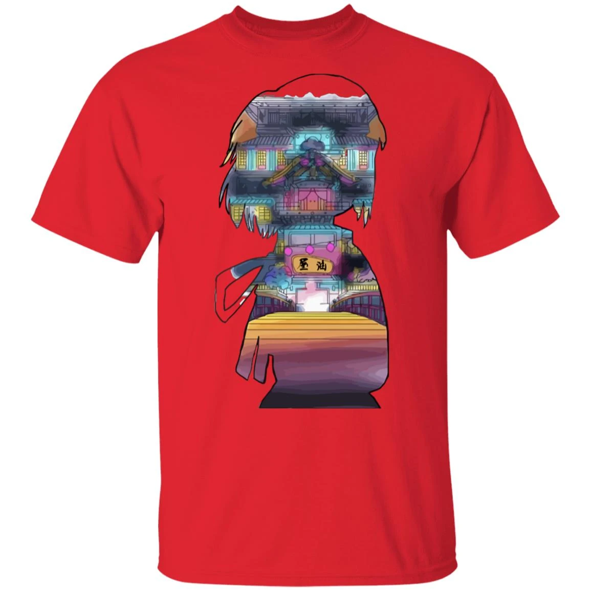 Spirited Away – Sen And The Bathhouse Cutout Colorful T Shirt - Image 16